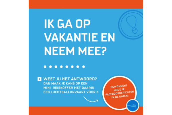 Ik ga op vakantie en neem mee